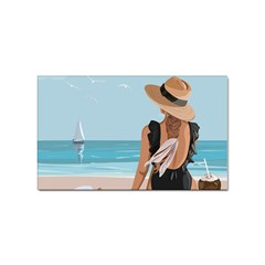 Rest By The Sea Sticker (rectangular) by SychEva