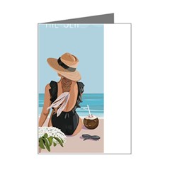 Rest By The Sea Mini Greeting Card by SychEva