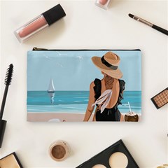 Rest By The Sea Cosmetic Bag (medium) by SychEva