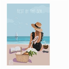 Rest By The Sea Small Garden Flag (two Sides) by SychEva