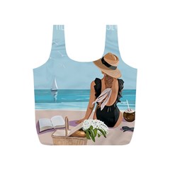 Rest By The Sea Full Print Recycle Bag (s) by SychEva