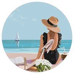 Rest By The Sea Round Trivet by SychEva