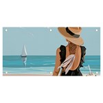 Rest By The Sea Banner and Sign 6  x 3  Front