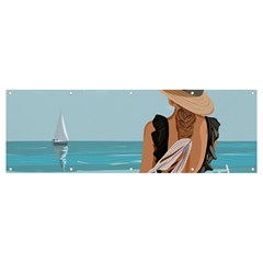 Rest By The Sea Banner And Sign 12  X 4  by SychEva