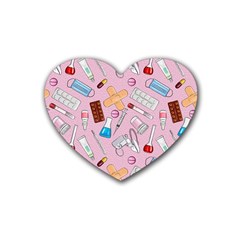 Medical Rubber Coaster (heart) by SychEva