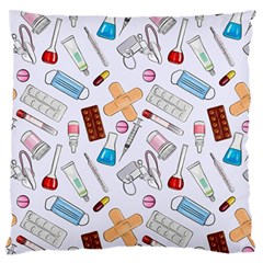 Medicine Large Premium Plush Fleece Cushion Case (one Side) by SychEva