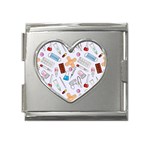 Medicine Mega Link Heart Italian Charm (18mm) Front