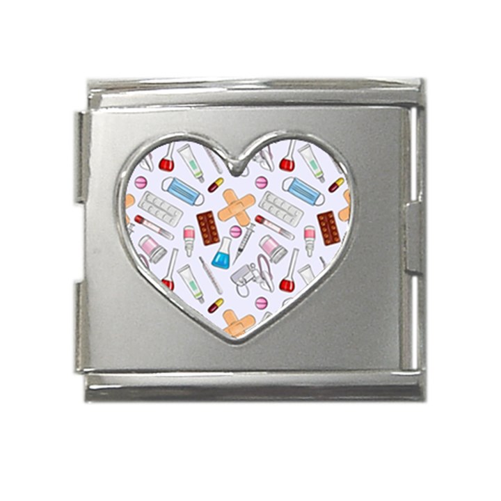 Medicine Mega Link Heart Italian Charm (18mm)