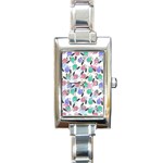 Nail Polish Rectangle Italian Charm Watch Front