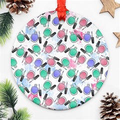 Nail Polish Ornament (round) by SychEva