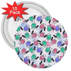 Nail Polish 3  Buttons (10 Pack)  by SychEva