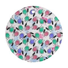 Nail Polish Round Ornament (two Sides) by SychEva