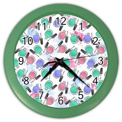 Nail Polish Color Wall Clock by SychEva