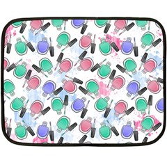 Nail Polish Two Sides Fleece Blanket (mini) by SychEva