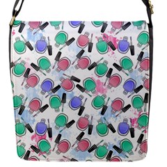 Nail Polish Flap Closure Messenger Bag (s) by SychEva