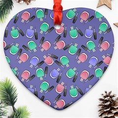 Nail Polish Heart Ornament (two Sides) by SychEva