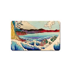 Wave Japanese Mount Fuji Woodblock Print Ocean Magnet (name Card) by Salman4z