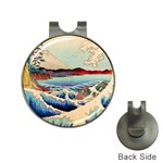 Wave Japanese Mount Fuji Woodblock Print Ocean Hat Clips with Golf Markers Front