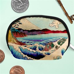 Wave Japanese Mount Fuji Woodblock Print Ocean Accessory Pouch (medium) by Salman4z