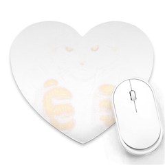 Boxing Cat Heart Mousepad by JayEdden