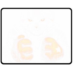 Boxing Cat Fleece Blanket (medium) by JayEdden