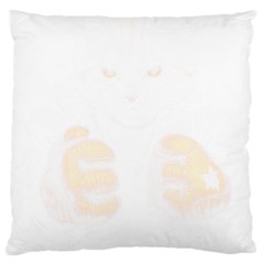 Boxing Cat Large Cushion Case (one Side)