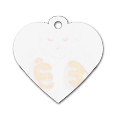 Boxing Cat Dog Tag Heart (one Side)