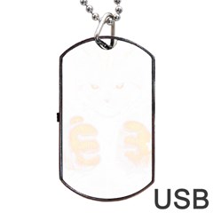 Boxing Cat Dog Tag Usb Flash (one Side) by JayEdden