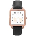 Boxing Cat Rose Gold Leather Watch  Front