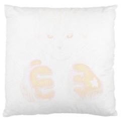 Boxing Cat Standard Premium Plush Fleece Cushion Case (one Side) by JayEdden