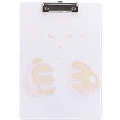 Boxing Cat A4 Acrylic Clipboard by JayEdden