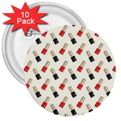 Nail Manicure 3  Buttons (10 Pack)  by SychEva