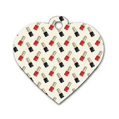 Nail Manicure Dog Tag Heart (one Side) by SychEva