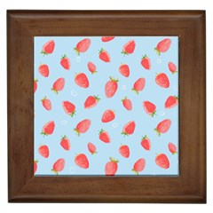 Strawberry Framed Tile by SychEva