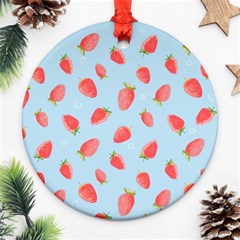 Strawberry Ornament (round) by SychEva