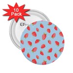 Strawberry 2.25  Buttons (10 pack)  Front