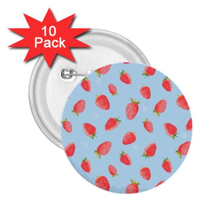 Strawberry 2.25  Buttons (10 pack) 