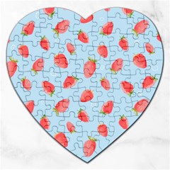 Strawberry Jigsaw Puzzle (heart) by SychEva