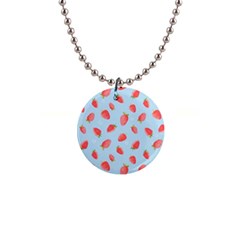 Strawberry 1  Button Necklace by SychEva