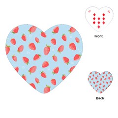 Strawberry Playing Cards Single Design (heart) by SychEva