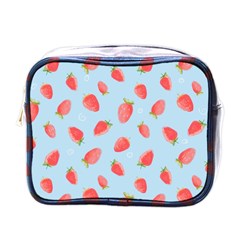 Strawberry Mini Toiletries Bag (one Side) by SychEva