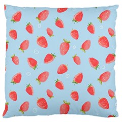 Strawberry Large Cushion Case (two Sides) by SychEva