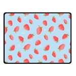 Strawberry Two Sides Fleece Blanket (Small) 45 x34  Blanket Front