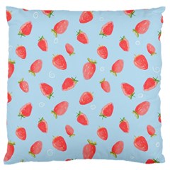 Strawberry Standard Premium Plush Fleece Cushion Case (one Side) by SychEva