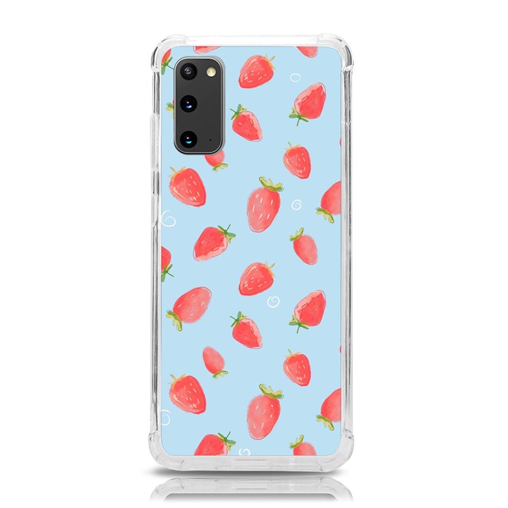 Strawberry Samsung Galaxy S20 6.2 Inch TPU UV Case