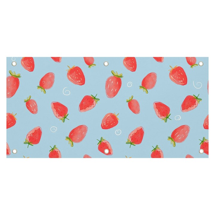 Strawberry Banner and Sign 6  x 3 