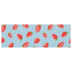 Strawberry Banner And Sign 9  X 3  by SychEva