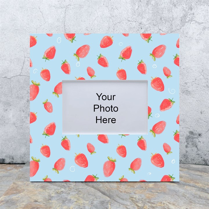 Strawberry White Box Photo Frame 4  x 6 