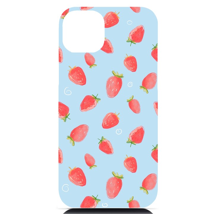 Strawberry iPhone 14 Plus Black UV Print Case