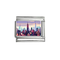 New York Skyline Cityscape Nyc New York City Landmark Italian Charm (9mm)